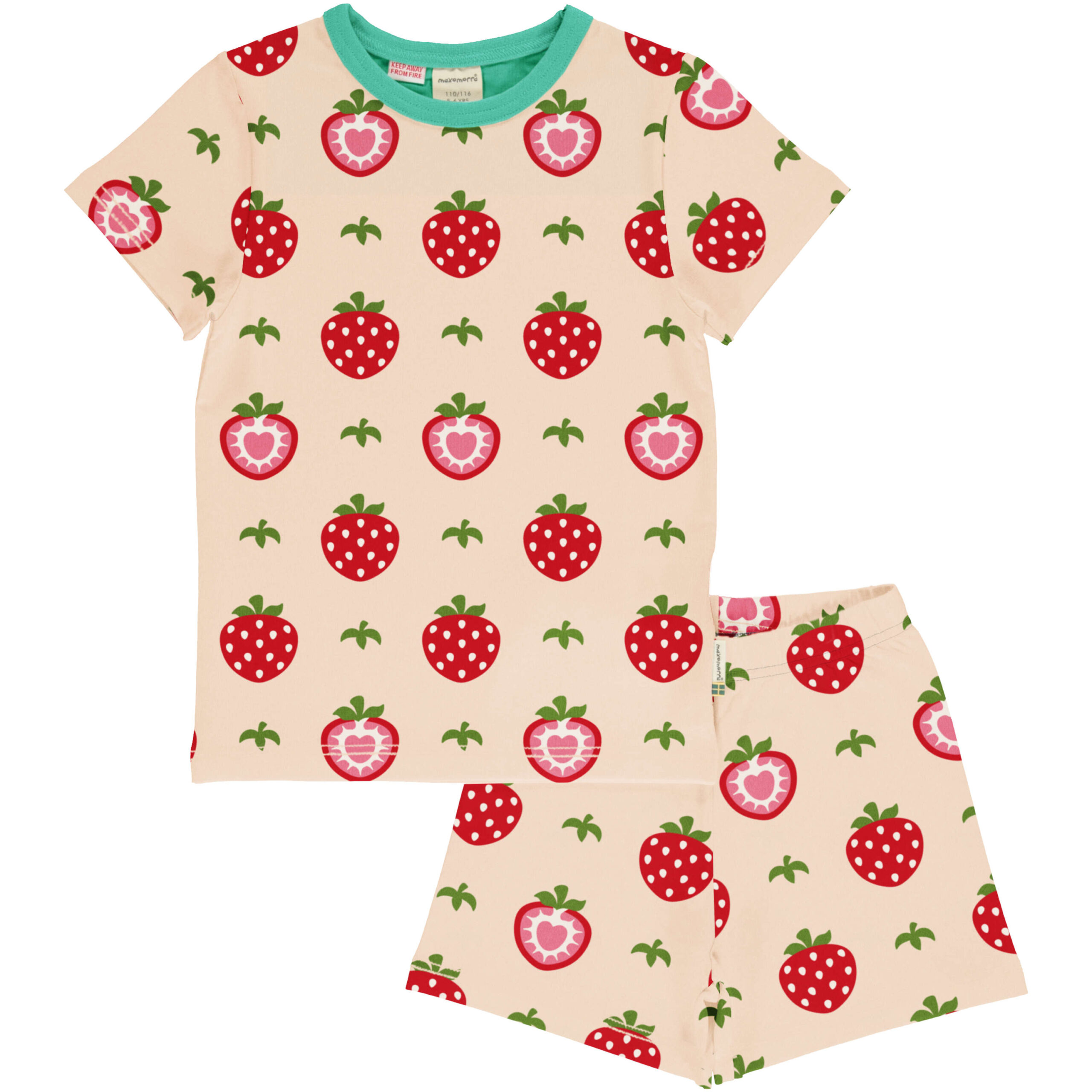 Completino estivo/Pigiama estivo-STRAWBERRY Ultima taglia 86/92cm!