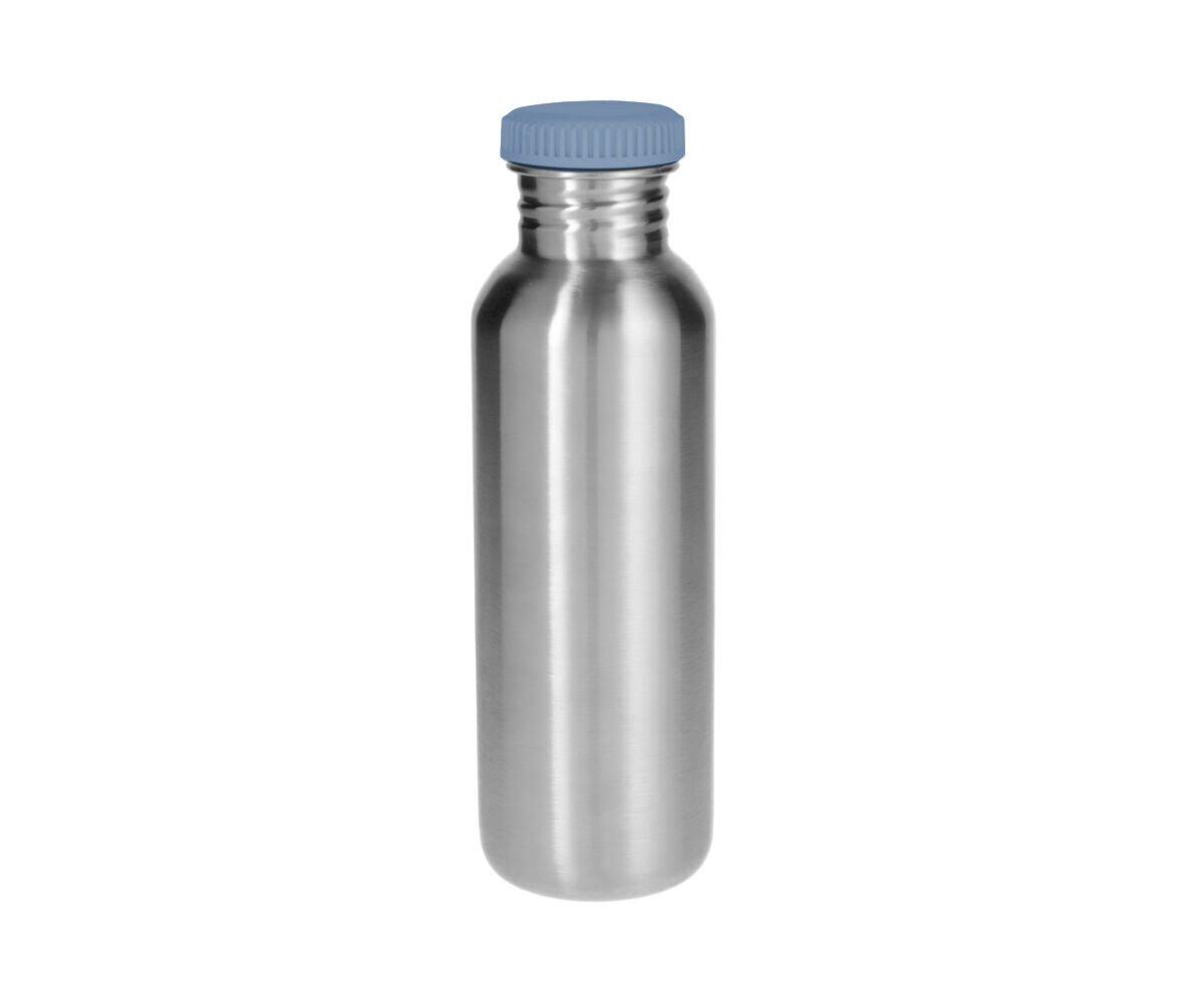 Borraccia Acciaio Basic 750ml-Tappo Azzurro