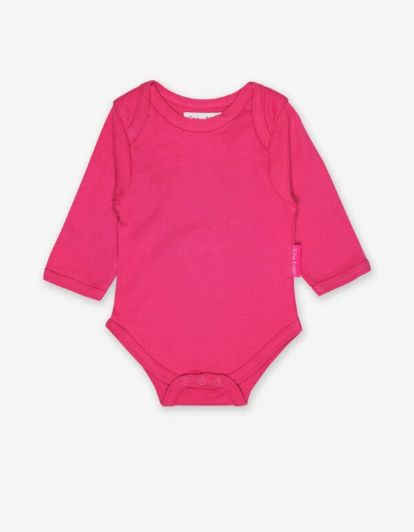 BASIC Body a manica lunga neonato Fuchsia/ Azzurro - immagine 3