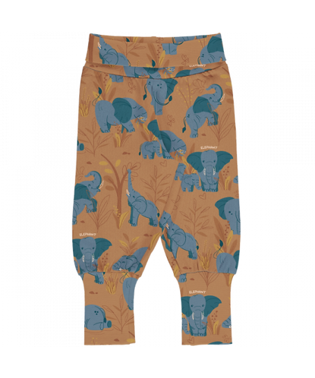 Yoga pants a vita alta in cotone organico-ELEPHANT