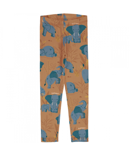 Leggings felpati in cotone organico-ELEPHANT