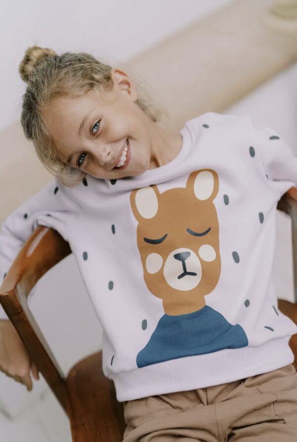 Felpa in cotone felpata-BEAR - immagine 3