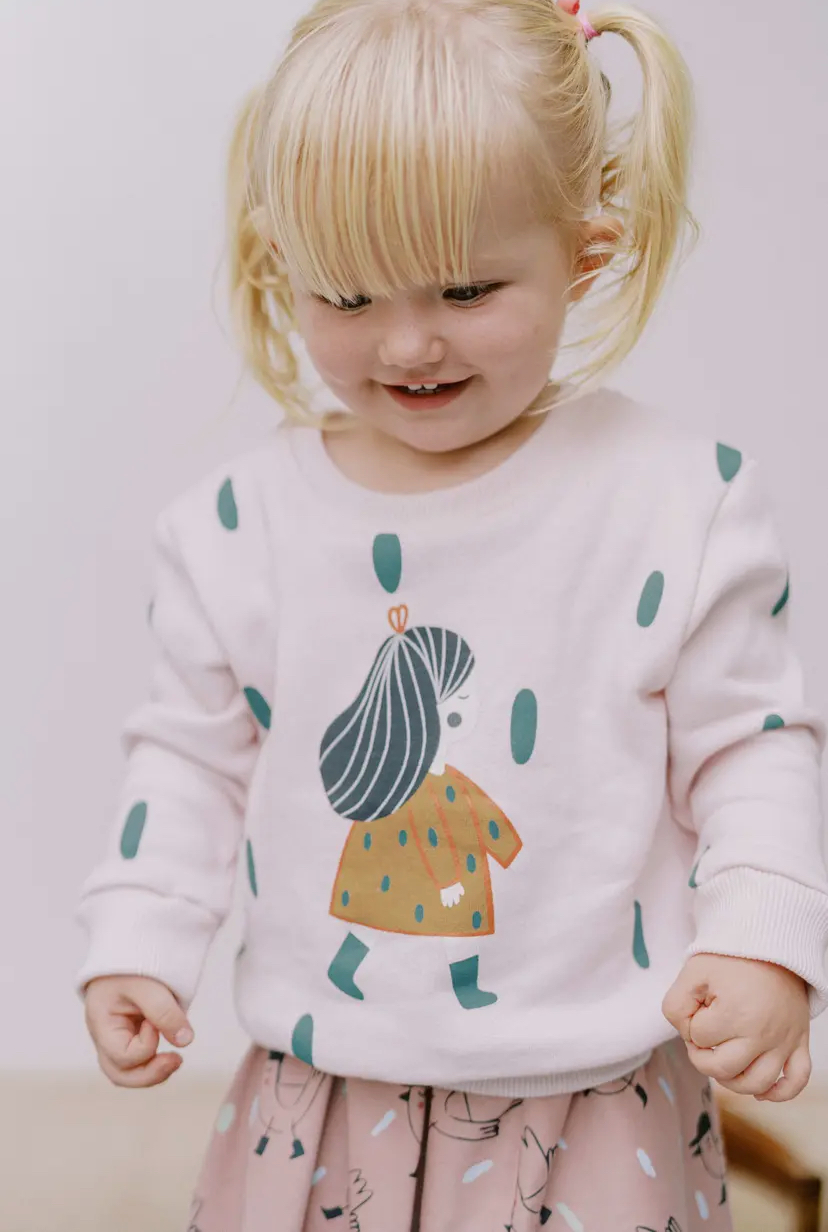 Felpa in cotone felpata-GIRL